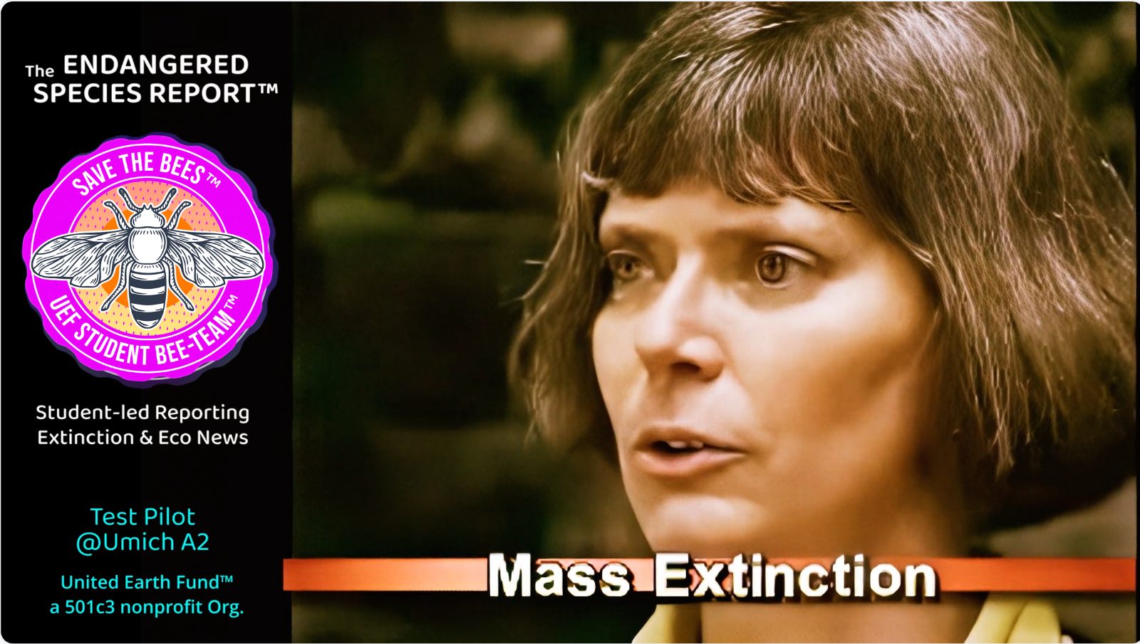 Dr. Terry Root on Mass Extinction, from the Endangered Species Report pilot